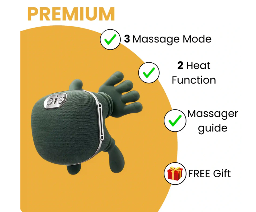 Bionic Neck & Shoulder Massager – Deep Tissue Kneading Relief Pillow